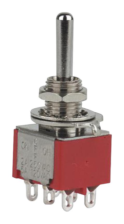 1-1825139-0 TOGGLE SWITCH, DPDT, 5A, 120VAC, PANEL ALCOSWITCH - TE CONNECTIVITY