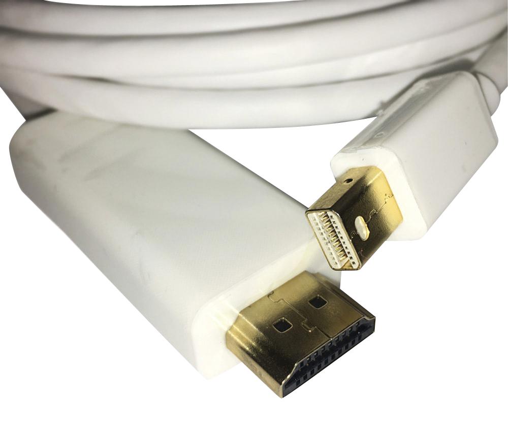 2414-1 CABLE, MINI DISPLAYPORT-HDMI PLUG, 1M VIDEK