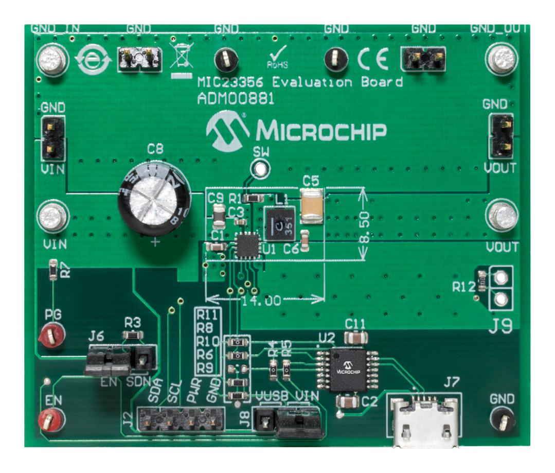 ADM00881 EVAL BOARD, 3A SYNC BUCK REGULATOR MICROCHIP