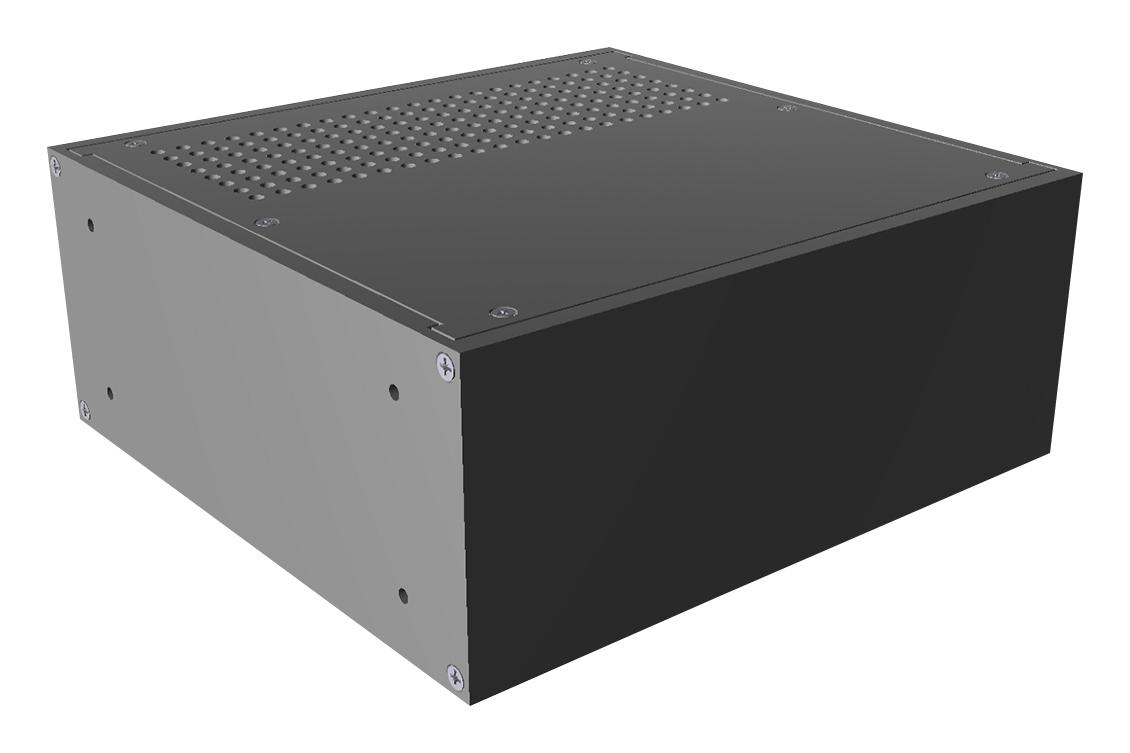 RM2U0808VBK RACK MOUNT CABINET, ALUM, BLACK HAMMOND