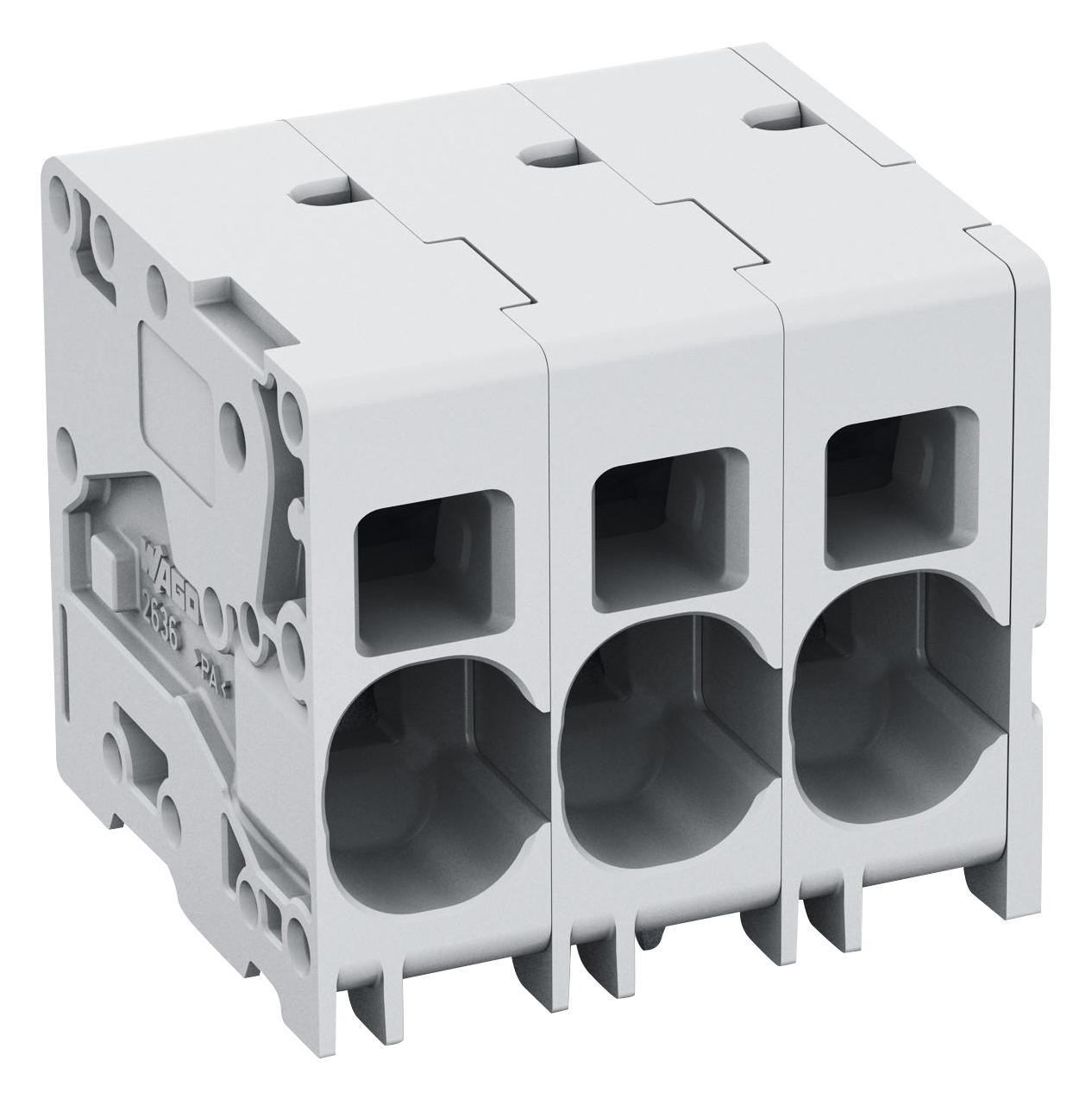 2636-1104/020-000 TB, WIRE TO BOARD, 4WAY, 18-4AWG WAGO