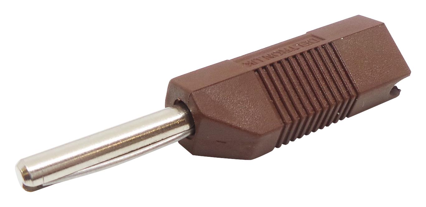 553-0300 CONN, BANANA, PLUG, 16A, SCREW, BROWN DELTRON COMPONENTS