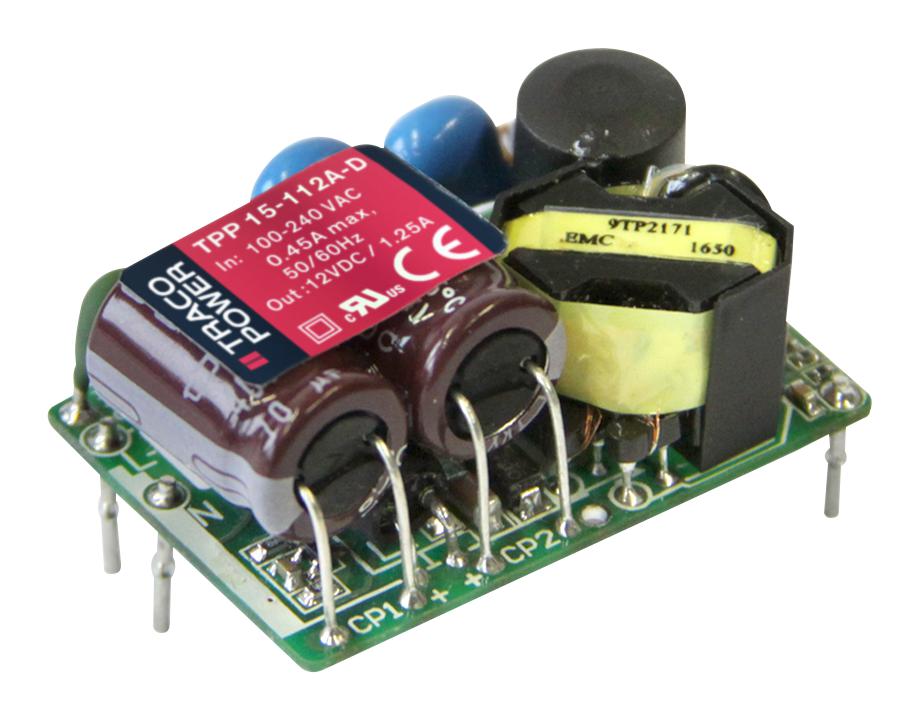 TPP 15-109A-D POWER SUPPLY, AC-DC, 9V, 1.67A TRACO POWER