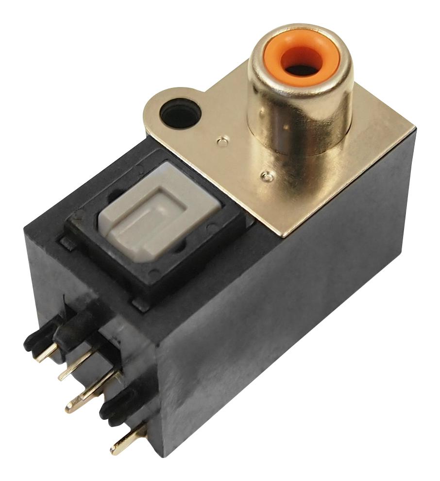 FCR684206R OPTICAL RX & RCA CONN, R/A JACK, PANEL CLIFF ELECTRONIC COMPONENTS