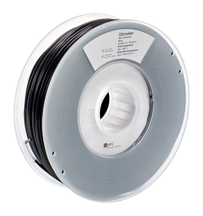 1646 3D PRINTER FILAMENT, NYLON, 2.85MM, BLK ULTIMAKER