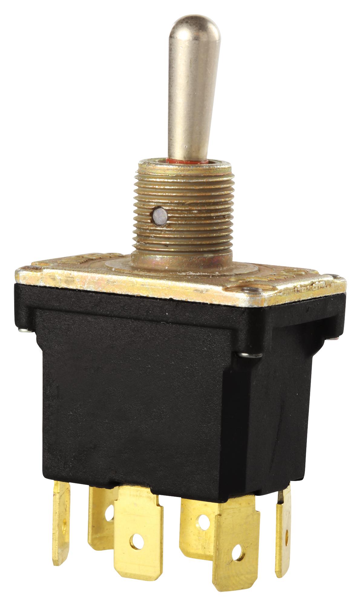 PT201SQQ TOGGLE SWITCH, DPDT, 15A, 28VDC, PANEL C&K COMPONENTS