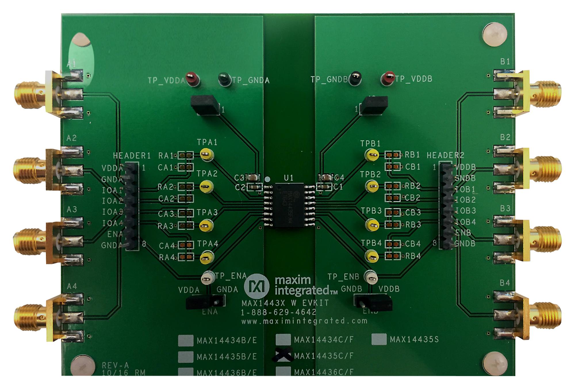 MAX14434FWEVKIT# EVALUATION KIT, 4-CH DIGITAL ISOLATOR MAXIM INTEGRATED / ANALOG DEVICES