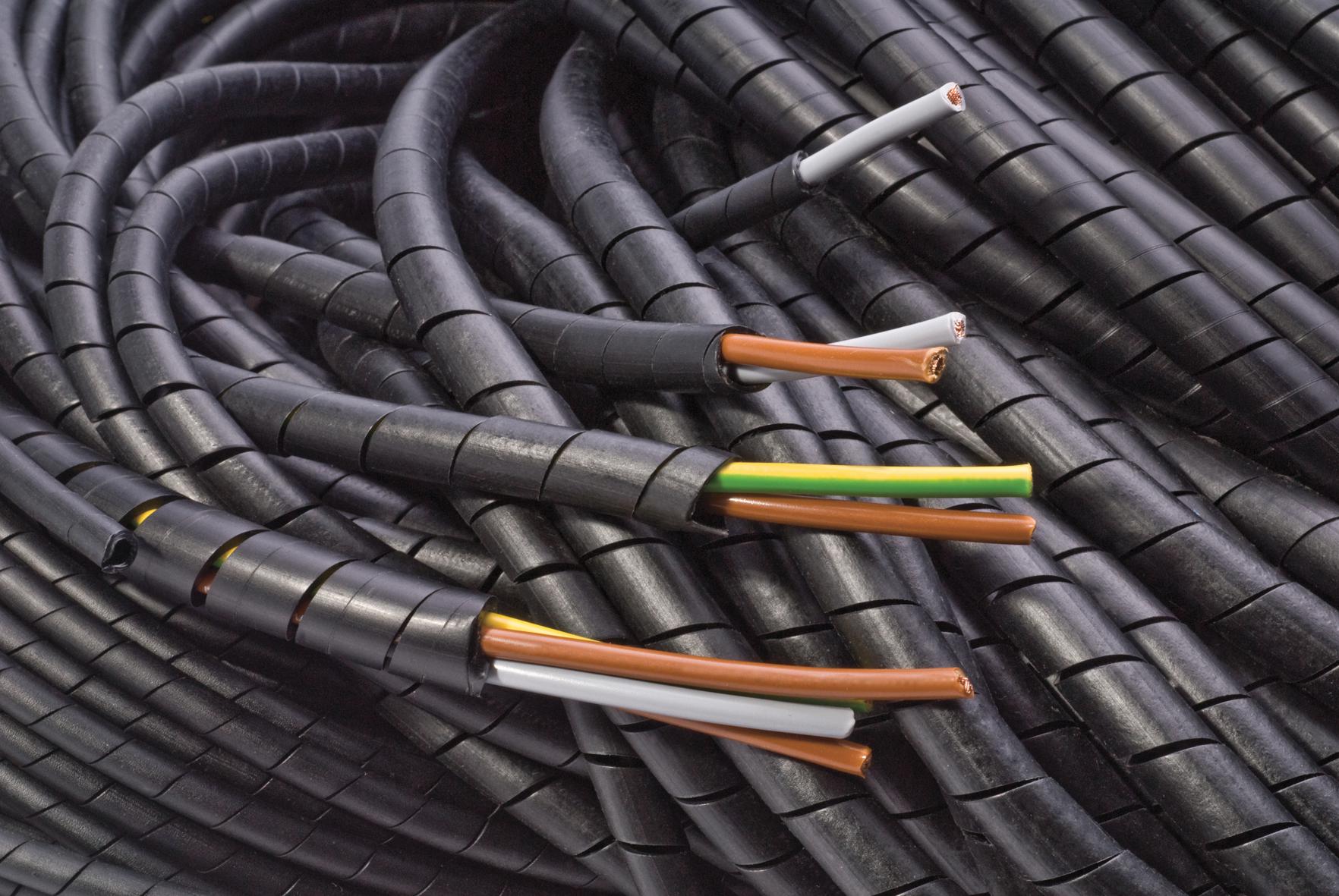 PP002665 SPIRAL BINDING, 3MM OD, BLK, 50M MULTICOMP PRO