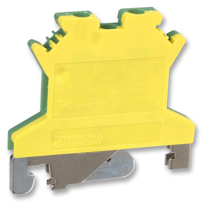 0441119 TERMINAL BLOCK, DIN RAIL, 2POS, 10AWG PHOENIX CONTACT