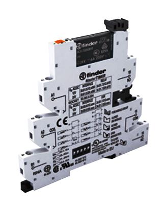 398100240060 POWER RELAY, SPDT, 24V, 6A, DIN RAIL FINDER
