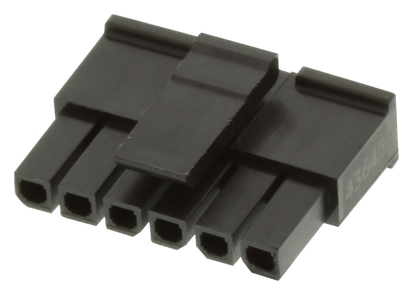 43645-0600 CONNECTOR HOUSING, RCPT, 6POS MOLEX