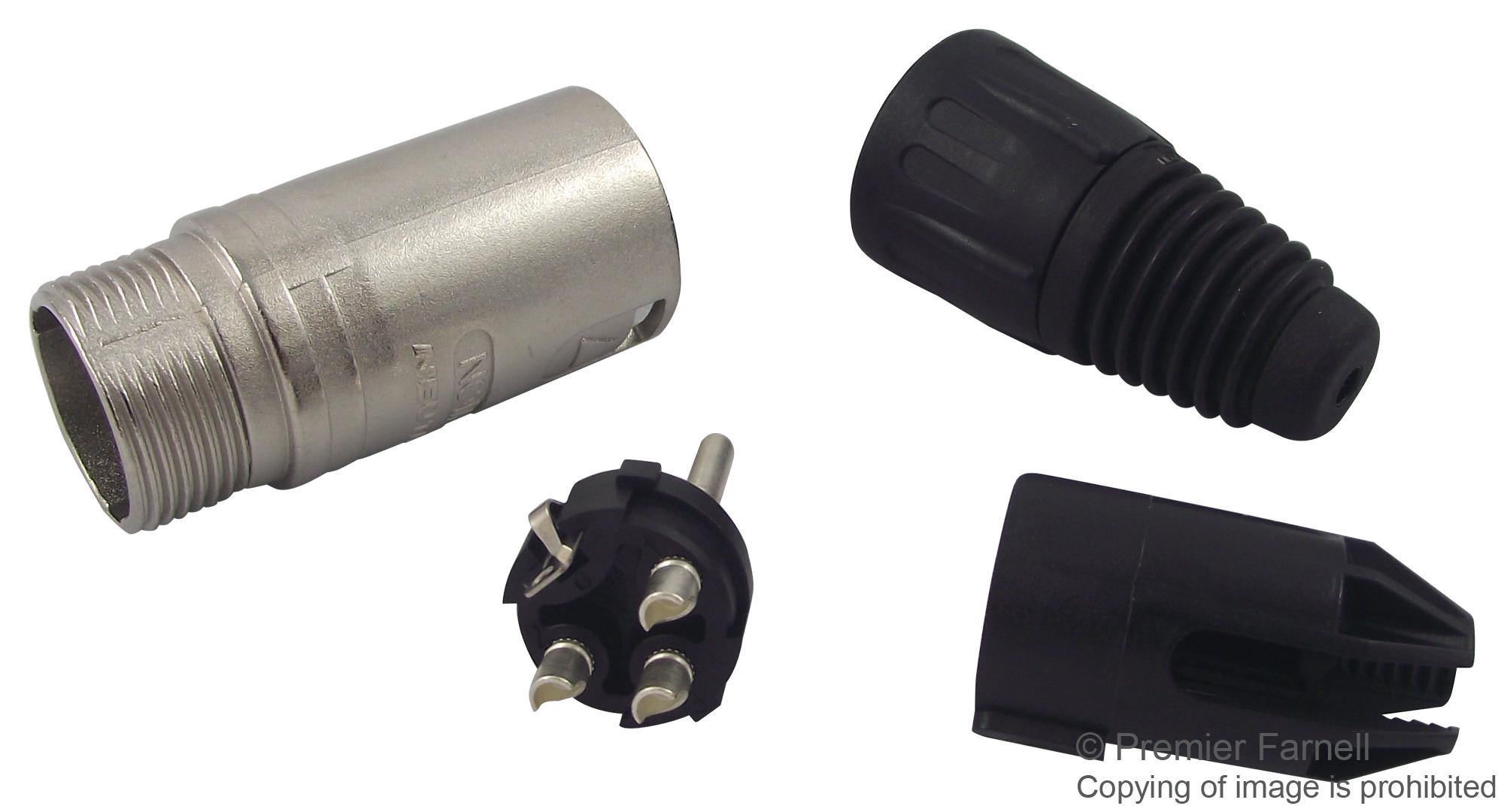 NC3MX CONNECTOR, XLR, PLUG, FREE, 3WAY NEUTRIK
