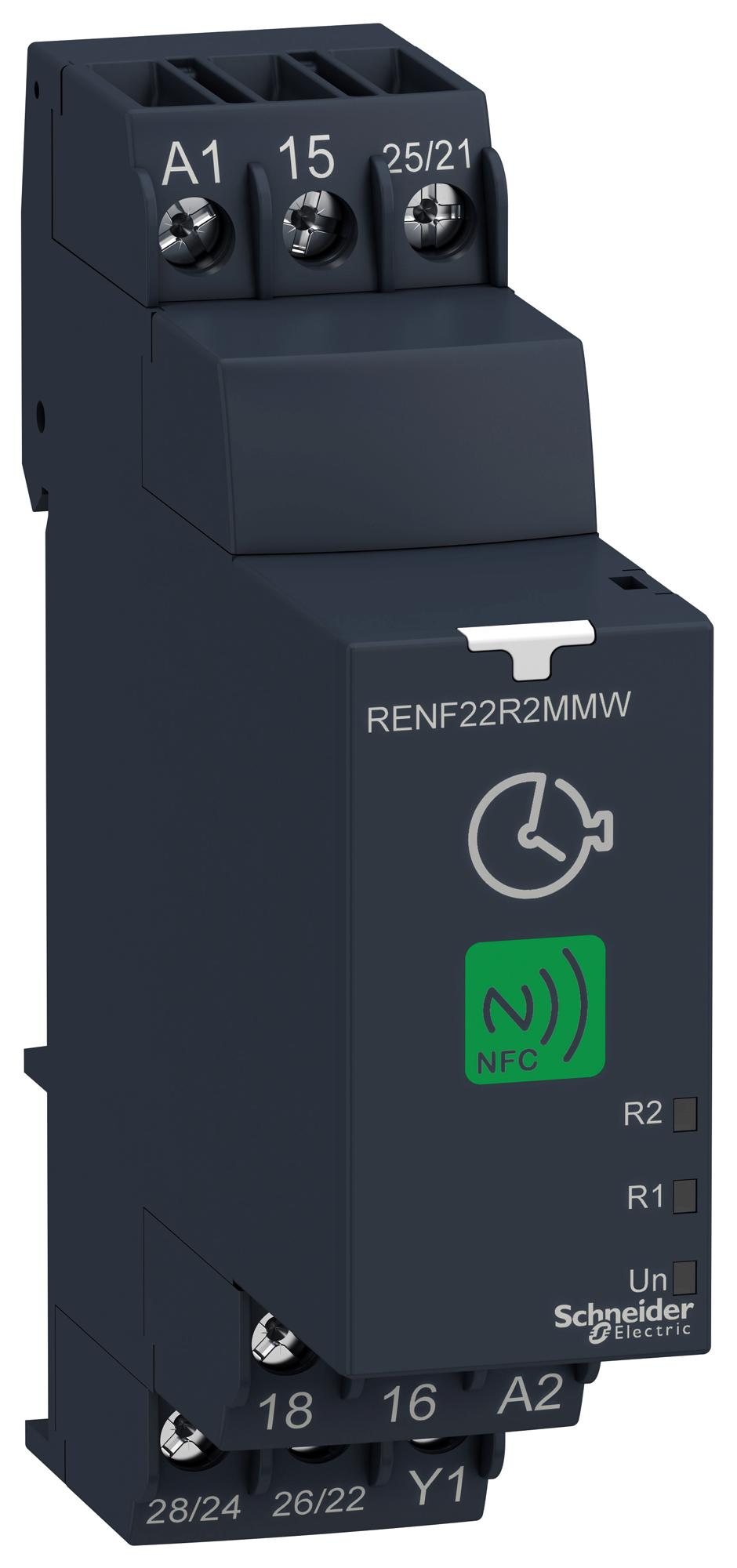 RENF22R2MMW TIME DELAY RELAY, DPDT, 250V, 8A SCHNEIDER ELECTRIC
