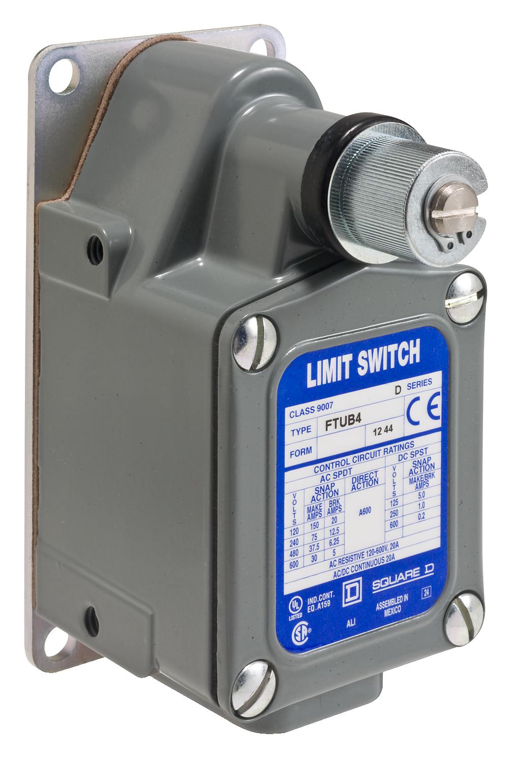 9007FTUB4M11 LIMIT SW, ROTARY, SPDT-DB, 20A, 120V SCHNEIDER ELECTRIC