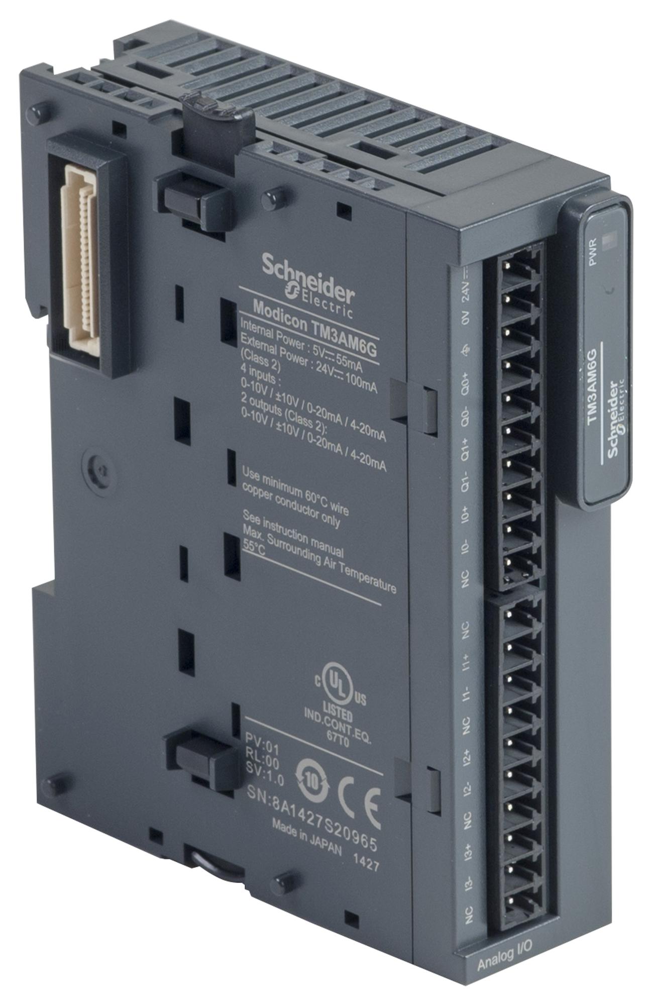 TM3AM6G MODULE, 4 ANALOG INPUT/2 ANALOG OUTPUT SCHNEIDER ELECTRIC