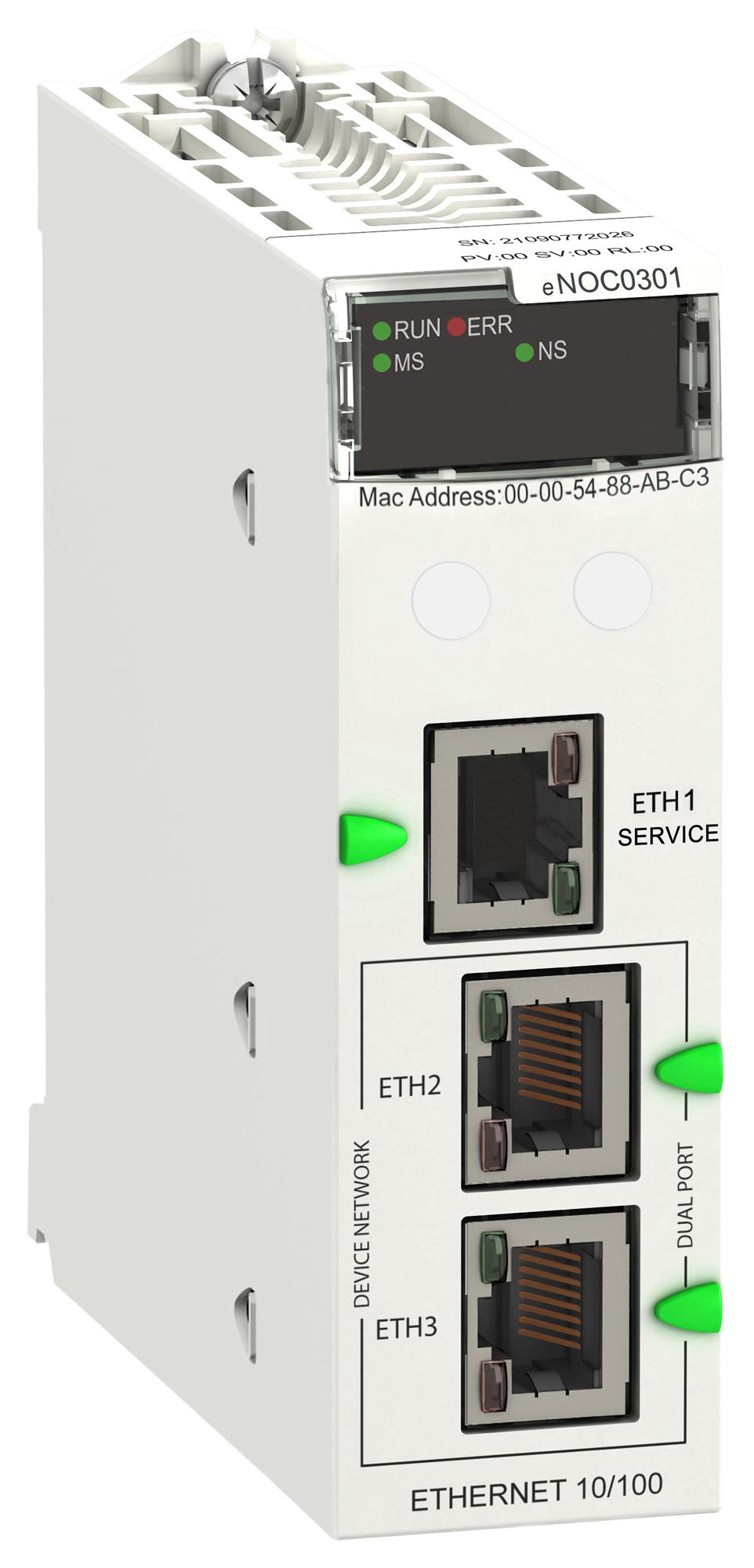BMENOC0301 ETHERNET COMMUNICATION MODULE, 3PORT SCHNEIDER ELECTRIC