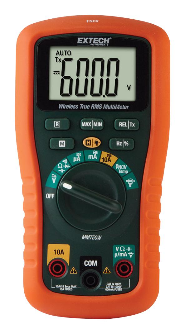 MM750W DIGITAL MULTIMETER, TRUE RMS, 10A, 1KV EXTECH INSTRUMENTS