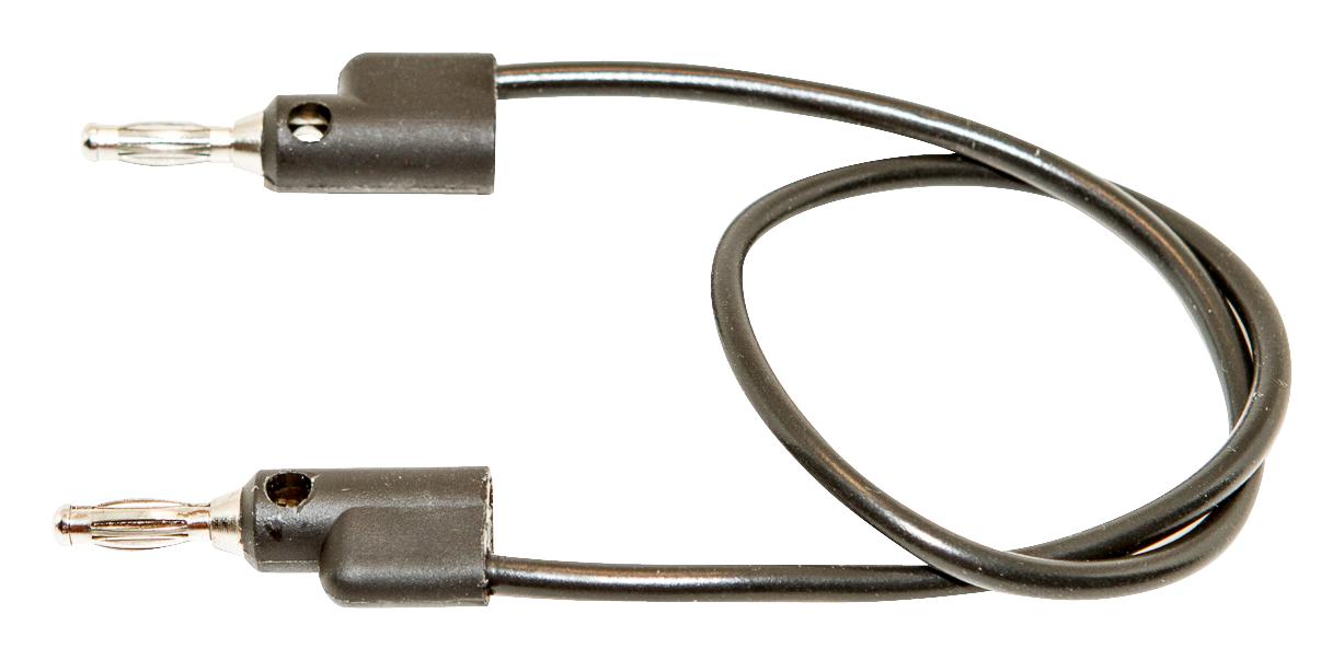 BU-PB18-0. TEST LEAD, STACK BANANA PLUG, 457MM MUELLER ELECTRIC