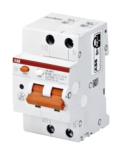 DS-ARC1 B13 A30 AFDD W/RCBO, 2POLE, 13A, 240VAC ABB