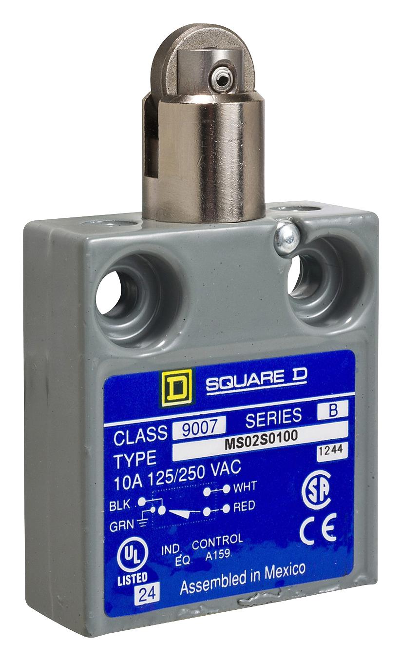 9007ML02S0100 LIMIT SW, ROLLR PLNGR, SPDT-DB, 6A, 120V TELEMECANIQUE SENSORS