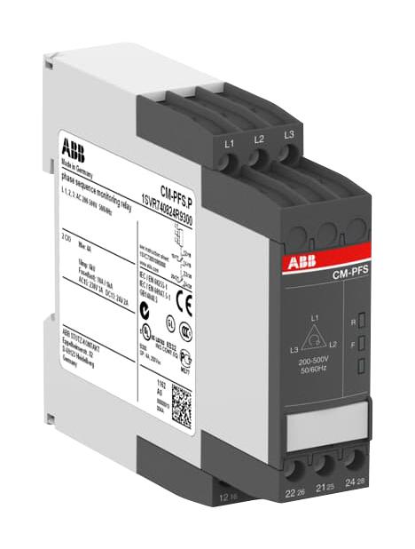 1SVR740824R9300 PHASE MONITOR RELAY, 3PH, DPDT, 200-500V ABB