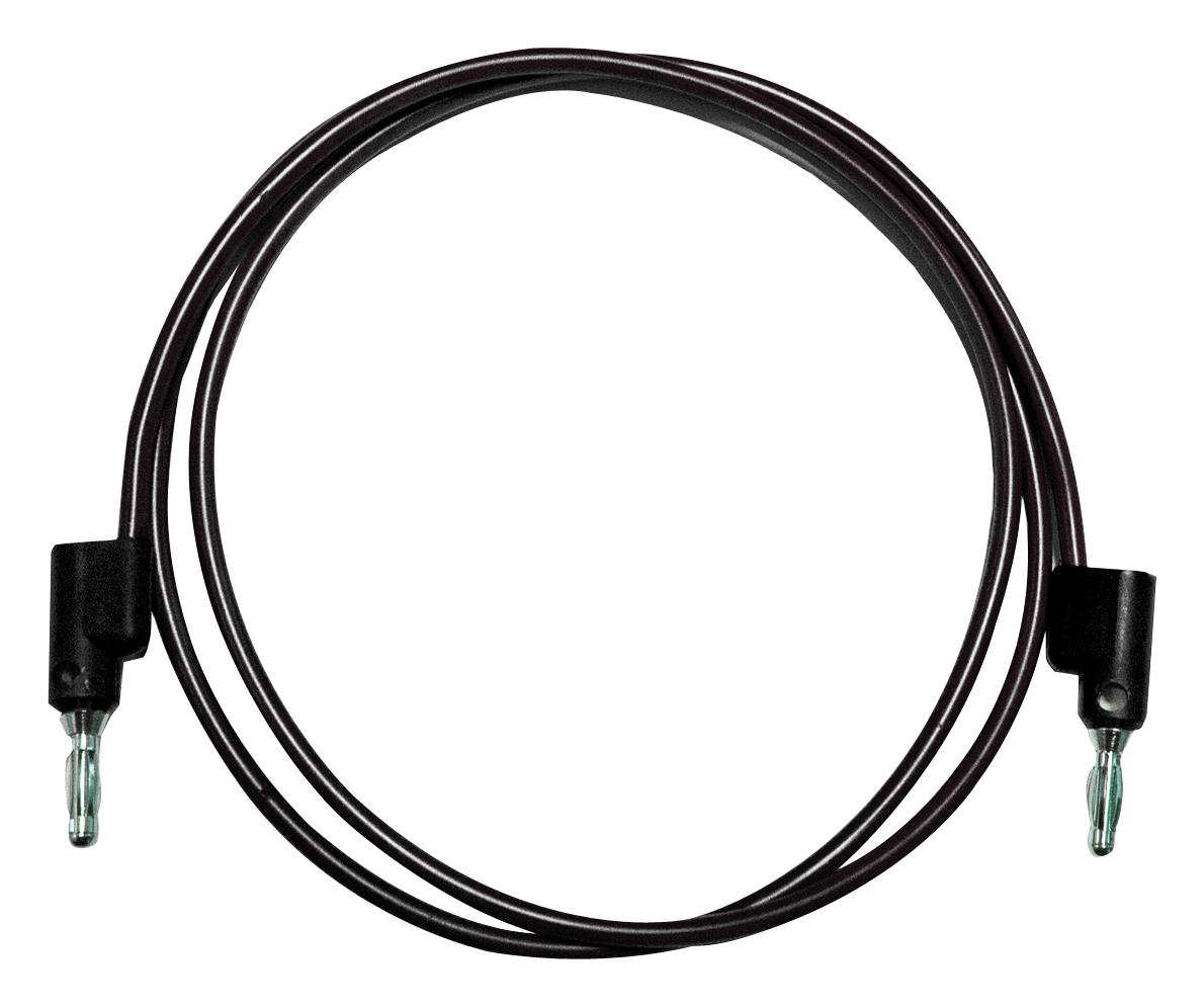 BU-PB24-0 TEST LEAD, 4MM BANANA PLUG-PLUG, BLK/24" MUELLER ELECTRIC