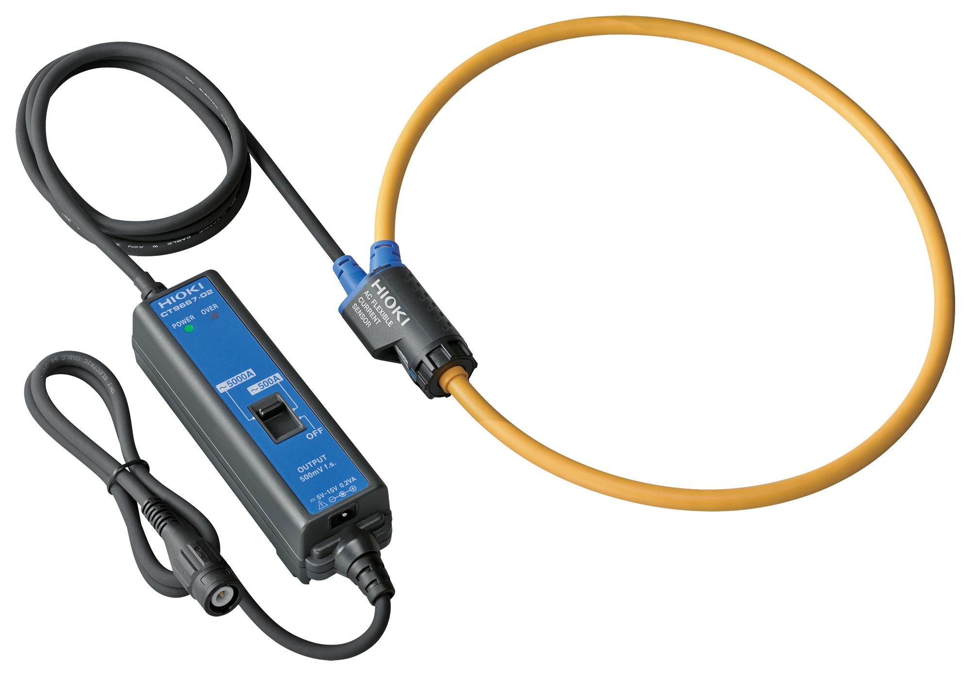 CT9667-02 AC FLEXIBLE CURRENT SENSOR, 500A/5KA HIOKI