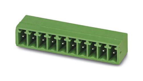 MC 1,5/ 5-G-3,81 BK TERMINAL BLOCK, HEADER, R/A, 5WAY, TH PHOENIX CONTACT