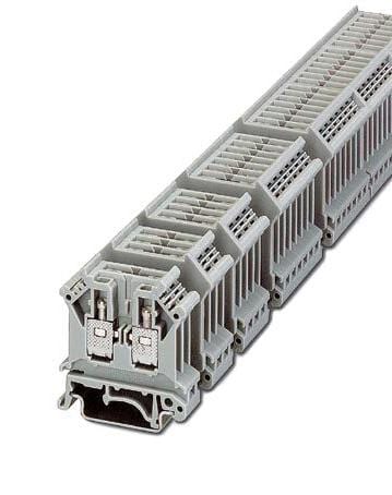 URELG 4 DIN RAIL TERMINAL BLOCK, 4WAY, 12AWG PHOENIX CONTACT