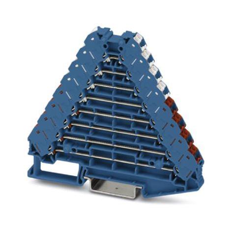 FTRV 8 BU/WHRD DIN RAIL TB, MARSHALLING, 32WAY, 14AWG PHOENIX CONTACT