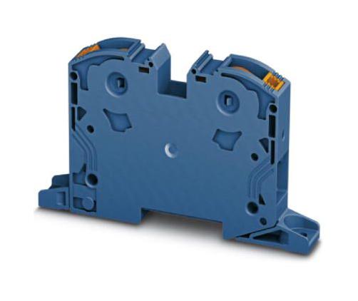 PTPOWER 35-F BU DINRAIL TERMINAL BLOCK, 2WAY, 2AWG, BLU PHOENIX CONTACT