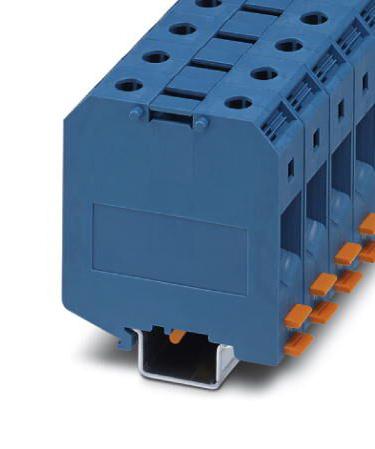 UKH  50-IB BU DINRAIL TERMINAL BLOCK, 2WAY, 00AWG, BLU PHOENIX CONTACT