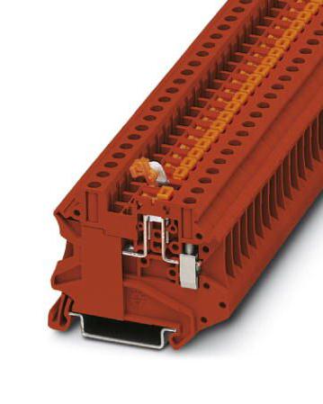 UT 4-MT RD DIN RAIL TB, KNIFE DISCONNECT, 2P, 12AWG PHOENIX CONTACT