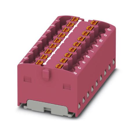PTFIX 18X1,5 PK TB, DISTRIBUTION BLOCK, 18P, 14AWG, PINK PHOENIX CONTACT
