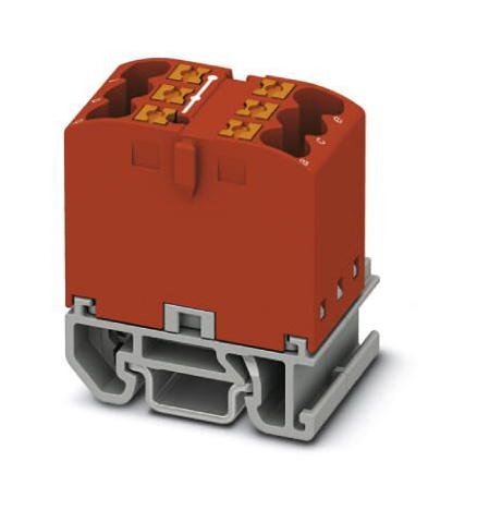 PTFIX 6X2,5-NS15A RD TB, POWER DISTRIBUTION, 6P, 12AWG, RED PHOENIX CONTACT