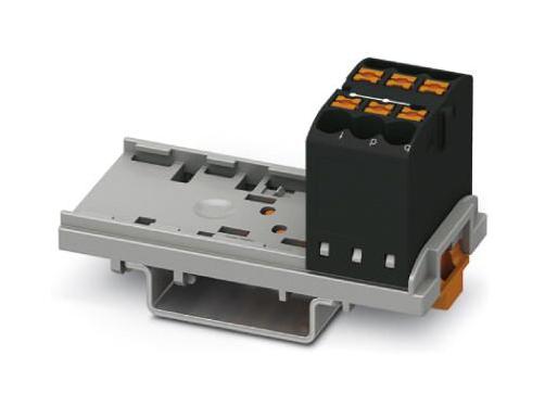 PTFIX 6X2,5-NS35 BK TB, POWER DISTRIBUTION, 6P, 12AWG, BLK PHOENIX CONTACT