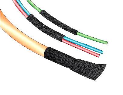 FITFAB-6 BK005 HEAT-SHRINK TUBING, 2:1, 100FT, BLACK ALPHA WIRE