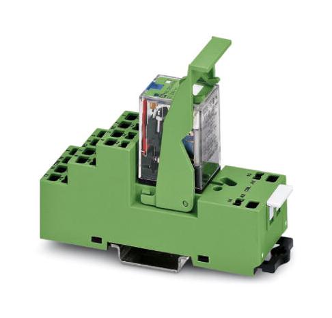 PR2-RSP3-LDP-24DC/4X21AU POWER RELAY, 4PDT, 24VDC, 5A, DIN RAIL PHOENIX CONTACT