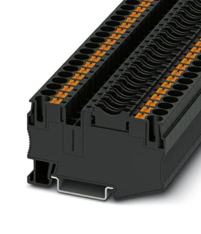 PT 6-FSI/C FUSE MODULAR TB, 2WAY, 8AWG, BLACK PHOENIX CONTACT