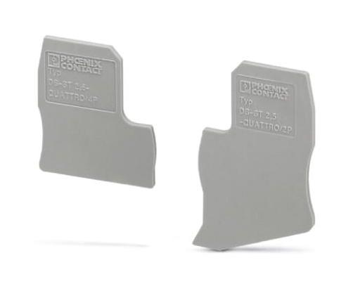 DS-ST 2,5/2P COVER SEGMENT, FEED-THROUGH TB, GREY PHOENIX CONTACT