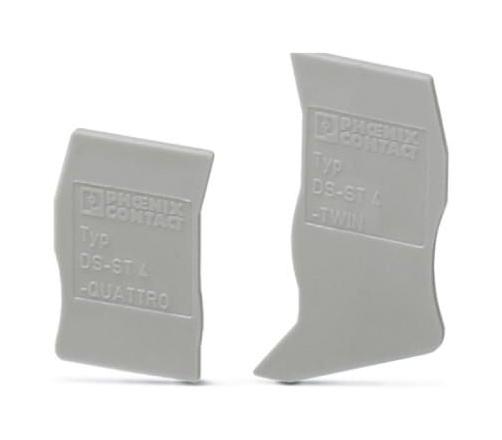 DS-ST 4 COVER SEGMENT, FEED-THROUGH TB, GREY PHOENIX CONTACT