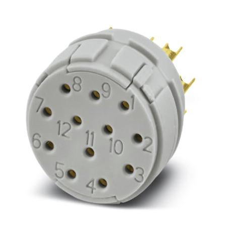 RC-12S2N120000 SENSOR INSERT, SOCKET, 12POS, SOLDER PHOENIX CONTACT