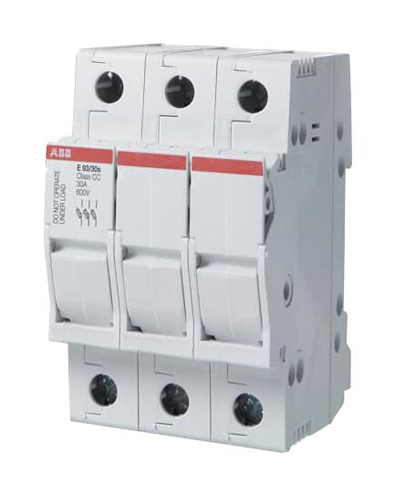 E93/32S DIN RAIL FUSE HOLDER, 3P, 32A, 600V ABB