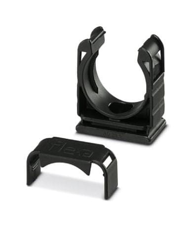 WP-BASE C PA HF 28,2 BK HOSE HOLDER WITH COVER, 28.2MM, BLACK PHOENIX CONTACT
