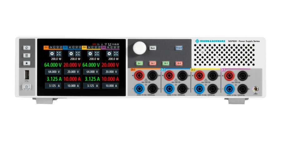 NGP824 POWER SUPPLY, BENCH, 4CH, 64V, 10A, 800W ROHDE & SCHWARZ