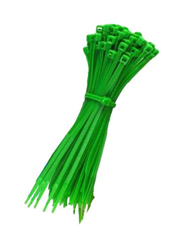 PELB0162 CABLE TIE, NYLON 6.6, 300MM, GREEN,PK100 PRO ELEC