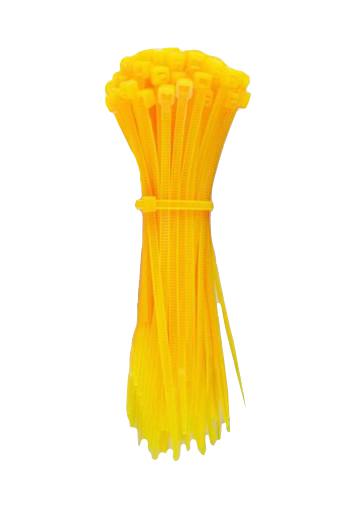 PELB0152 CABLE TIE, NYLON 6.6, 100MM, YELLOW PRO ELEC
