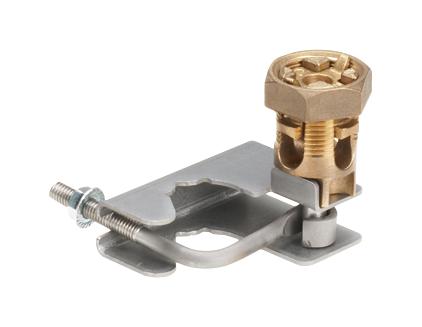 GPQC12-1/0 PEDESTAL GROUNDING CLAMP, 1/0AWG, 1-1/4" PANDUIT