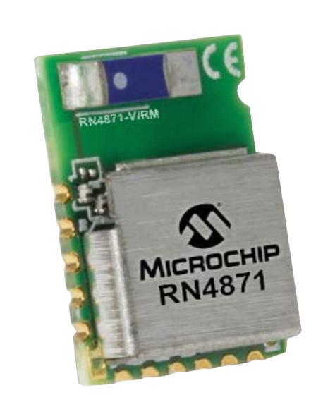 RN4871-V/RM140 BLE MODULE, V5.0, 2.402-2.48GHZ, 70DEG C MICROCHIP