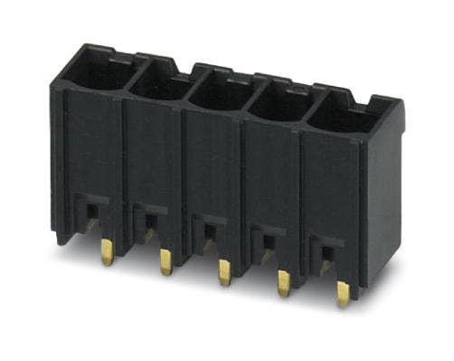 VS-MSTBAH 2,5/ 5-GB-5,08-BK-A TERMINAL BLOCK, R/A HEADER, 5POS, TH PHOENIX CONTACT